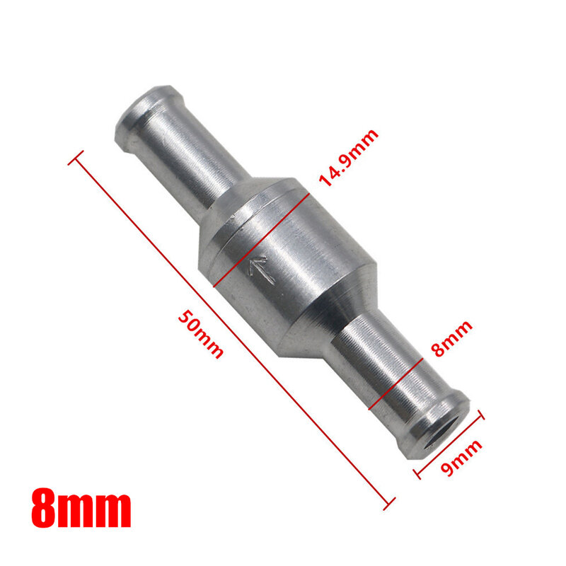 Практичный новый прочный простой в установке хромированный обратный клапан 0,2-6 бар 6/8/10/12 мм алюминиевый обратный клапан