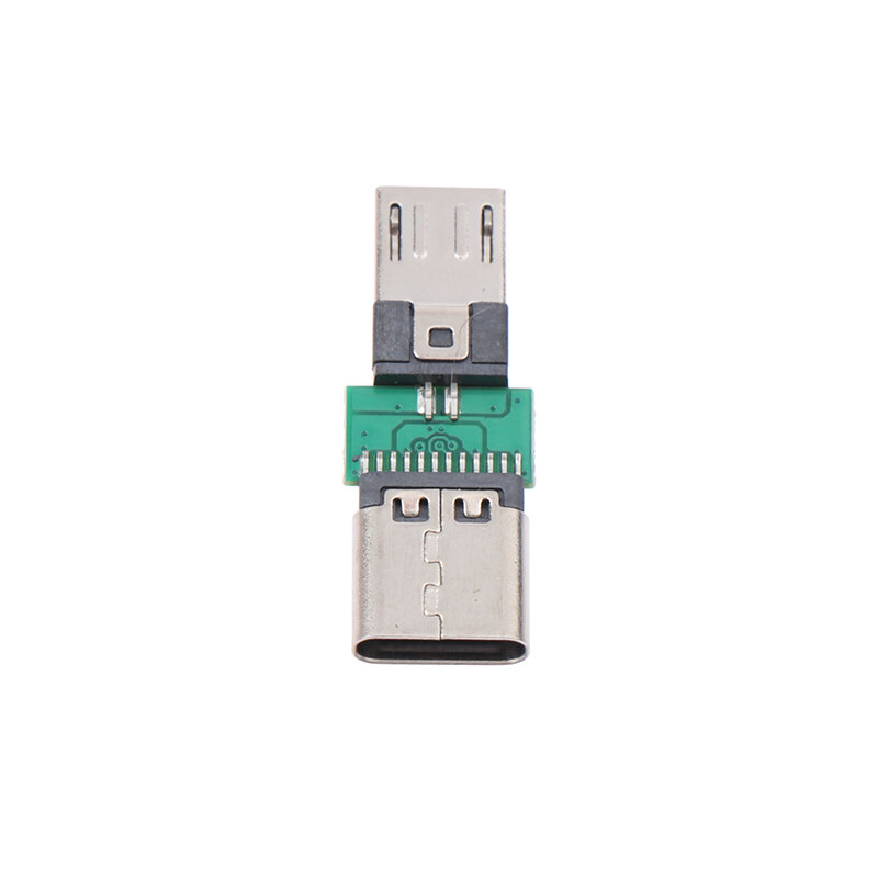 USB tipo C fêmea para adaptador micro USB macho, carregador conector