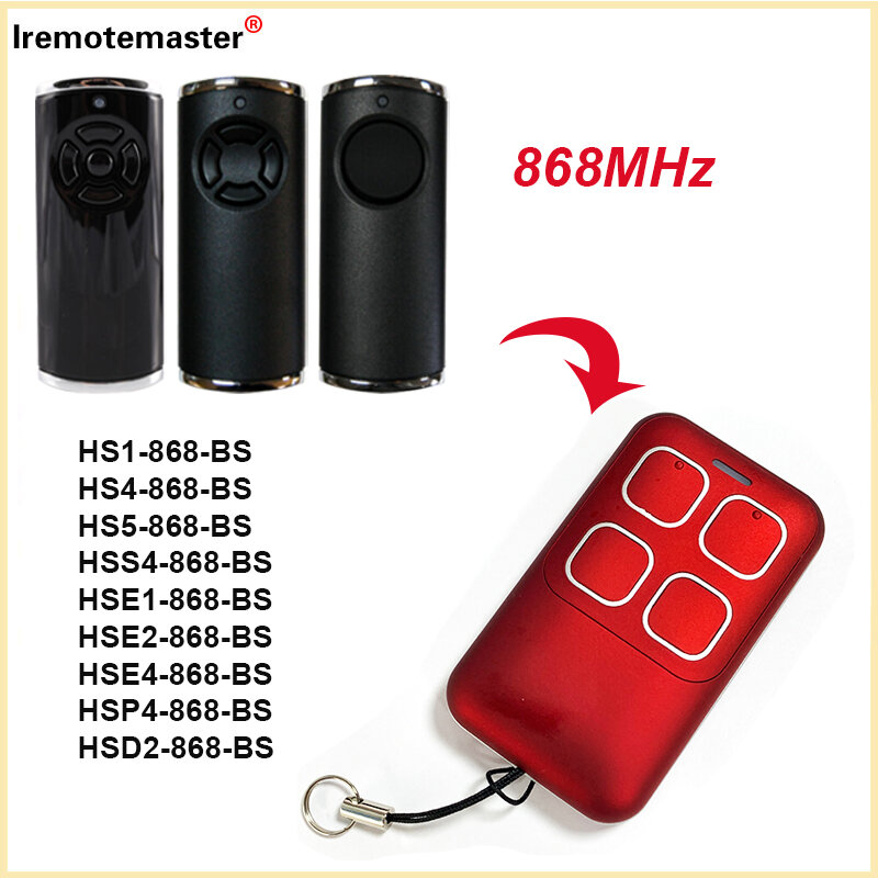 For HORMANN BiSecur HSE2-868-BS HSE4-868-BS Garage Door Remote Control HORMANN HS1 HS4 HSS4 HSE1 HSP4 HSD2 868 BS Transmitter