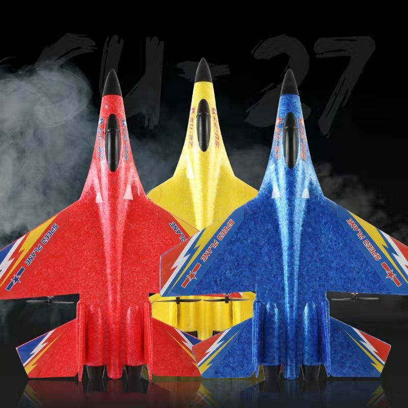 SU-27 Controle Remoto Planador Fighter RC Aviões, Avião Drones, Aeronaves de Espuma EPP, Hobby Toys para Crianças, Menino, Presente Infantil, 2.4G