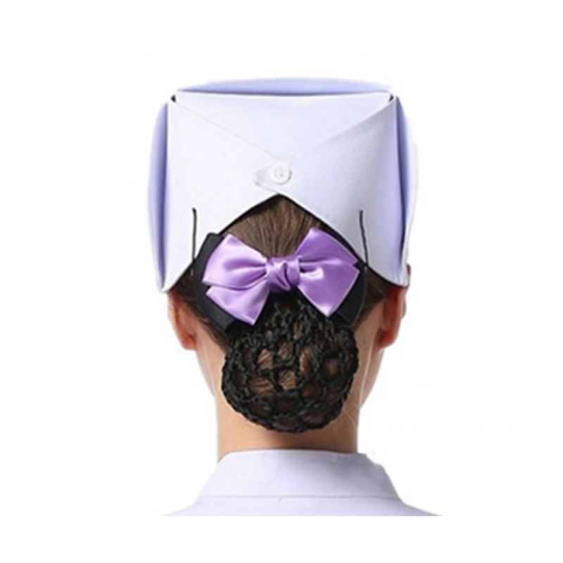 Costume da infermiera con fascia per cappello da infermiera per cerimonia della scuola di cura, cerimonia di Pinning (bianco)