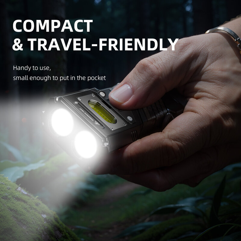 Warsun-linterna LED recargable, luz táctica de tiro largo, lámpara de mano para acampar, 3000Lm