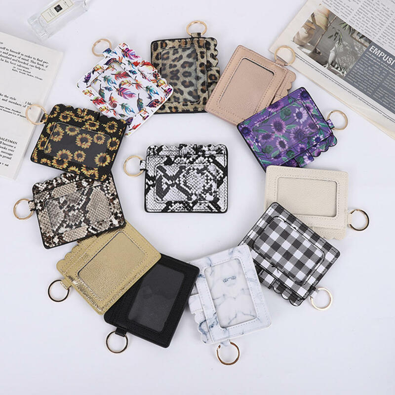 Casual Zipper Card Holder Solid Color Coin Pouch Men Simple Leather Wallet Women Change Purse Mini Leather Coin Purse