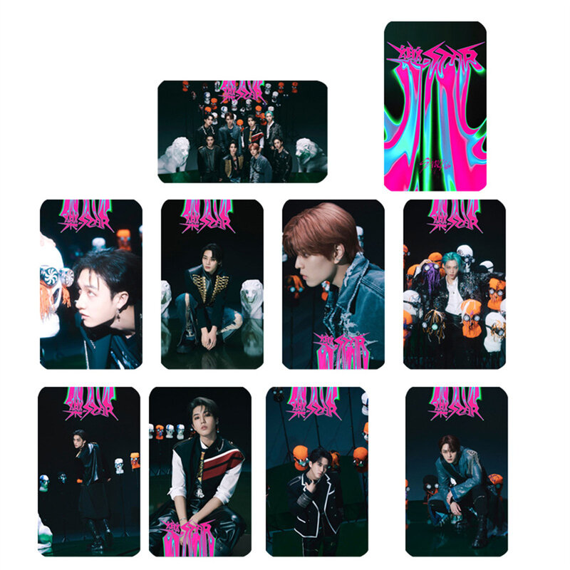 Álbum de postales KPOP Stary para niños, tarjeta Lomo de le-star, Hyunjin, Felix, Bangchan, tarjeta de colección, regalo para fanáticos, 9 piezas