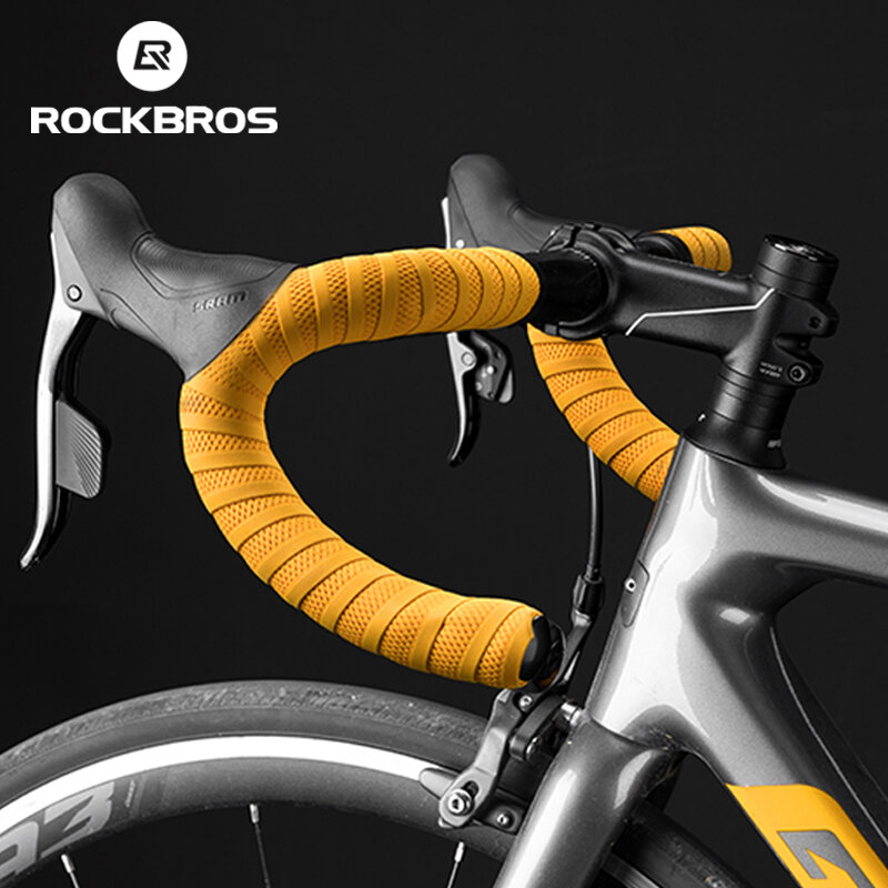 ROCKBROS nastro manubrio per bicicletta cintura antiscivolo ammortizzante cinturino da ciclismo ultraleggero resistente all'usura accessori per bici da strada MTB