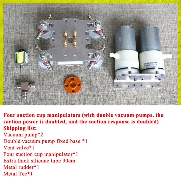 Grande Manipulador Ventosa Robô Braço Bomba de Vácuo, Garra Robótica, Mão Gripper, Kit DIY, Bomba de Ar para Arduino
