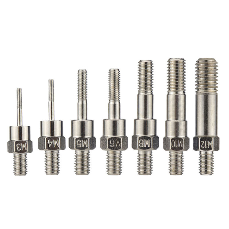 Conveniente Rivet Nut Ferramenta, substituição Dica, Mandril Cabeça para M3, M5, M6, M8, M10, 123 Caracteres