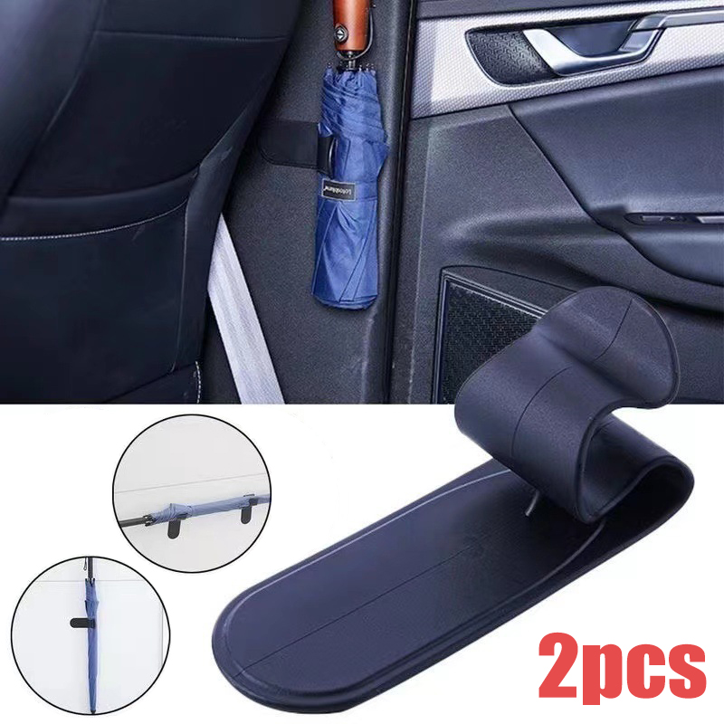 Soporte de paraguas para Interior de coche, Mini soporte de montaje para maletero, organizador de almacenamiento, ganchos, sujetador, accesorios