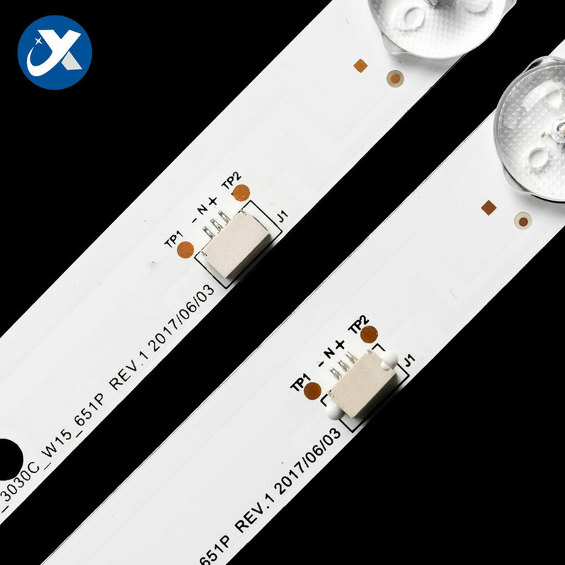 2 buah/set 32 inci 579mm Strip lampu latar LED untuk Hisense 6 LED OEI320WX1-01 LC-32Q3180U, 32H3D5,H32E08 L32F1S