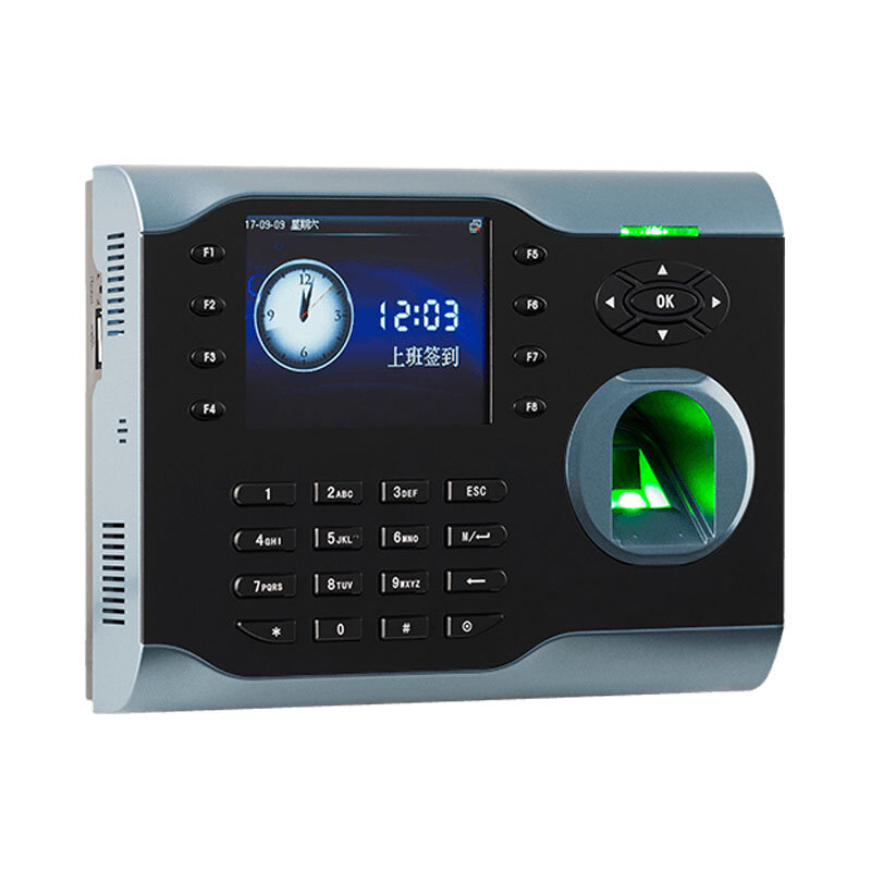 Iclock360 – enregistreur biométrique du temps de présence par empreintes digitales, système Linux, TCP/IP, écran couleur de 3 pouces, horloge