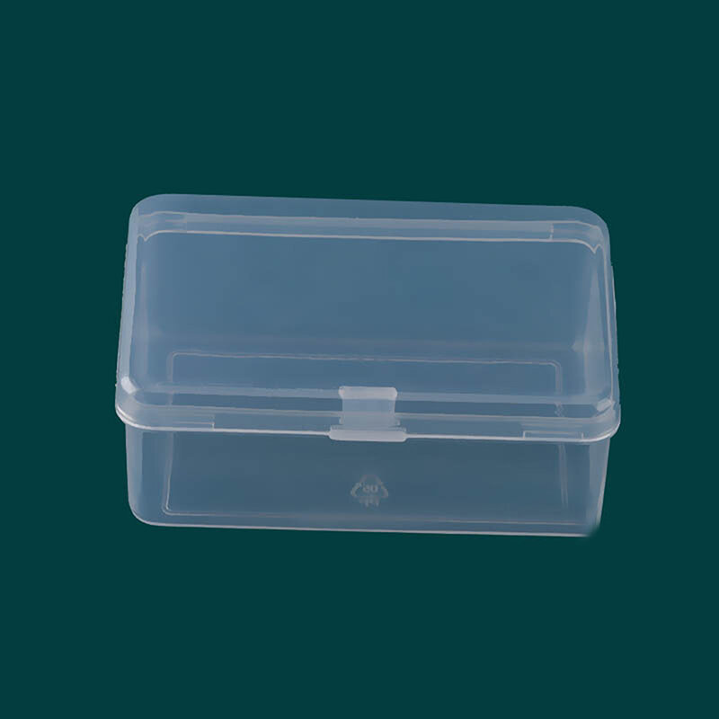 透明なプラスチック製の収納ボックス,小さなアイテムのケース,ジュエリーのパッキングボックス,ビーズ容器,雑貨オーガナイザー,正方形,7.5x5cm