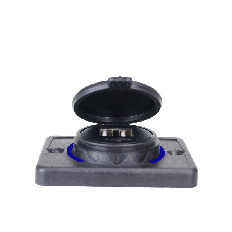 Wodoodporna ładowarka samochodowa 3.1A Dual USB z urządzeniem do ładowania RV z aperturą LED