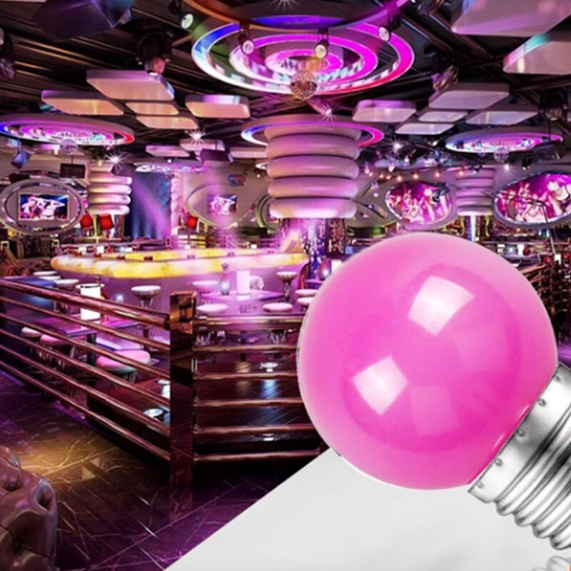 Domowa Mini kreatywna kolorowa żarówka LED wkręcana kulka bąbelkowa kolorowa romantyczna sypialnia pojedyncza lampa stołowa Decoratio