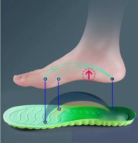 Lateksowe sportowe wkładki miękkie o wysokiej elastyczności wkładki do butów oddychający dezodorant wchłaniające pot poduszka do butów wkładka podpierająca sklepienie stopy