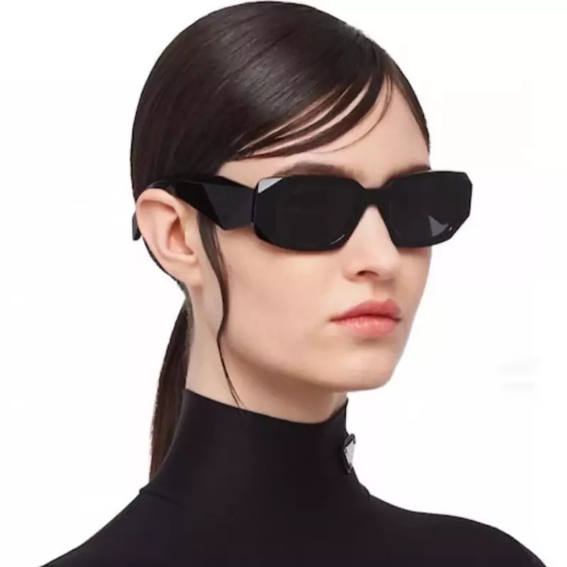 Grosir Lunette kacamata hitam wanita Retro logo fashion kacamata hitam persegi 2023 desainer nama merek mewah untuk wanita
