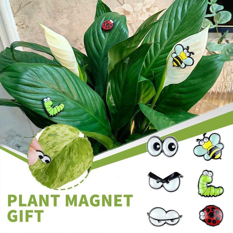 Магнитные Глаза, уникальное насекомое, прекрасное растение, листья, магнитное украшение, сильный магнит, милое растение, украшение, подарок