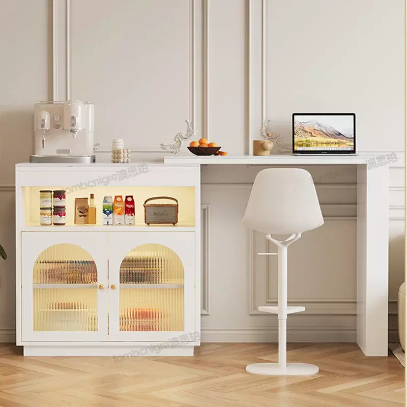 Современные белые барные столы для гостиной, квадратные домашние журнальные столики для хранения, минималистичный дизайн