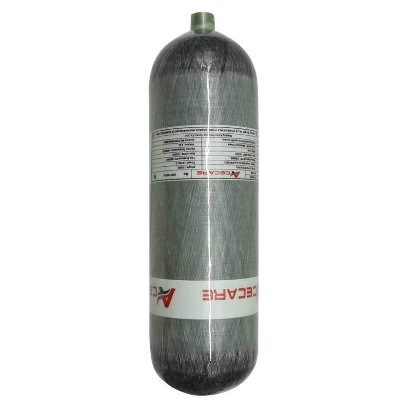 Acecareガスシリンダー6.8l ce高圧エアタンク4500psi 30mpa、シリンダーバッグ付き