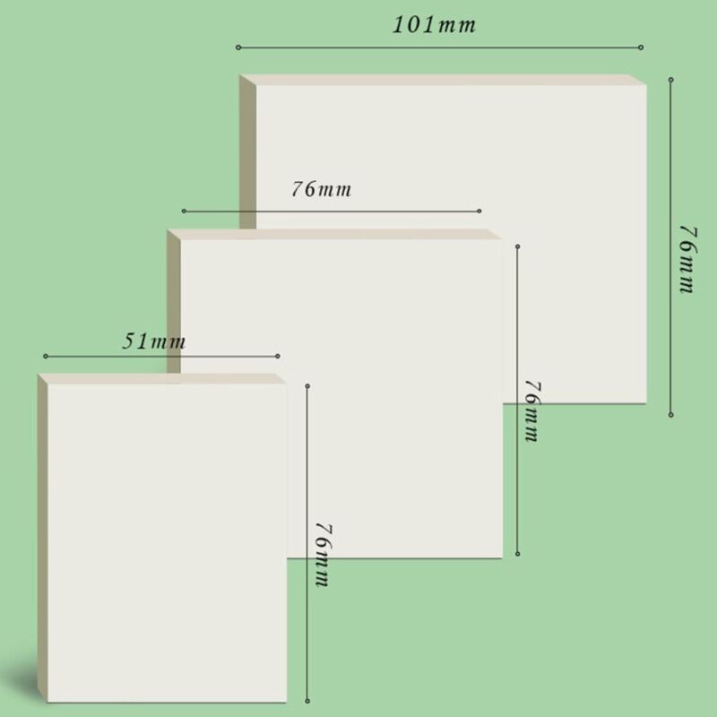 Kreative transparente quadratische Haft notiz für Schul bedarf Briefpapier Scrabooking DIY Material Schul bedarf Haft notizen