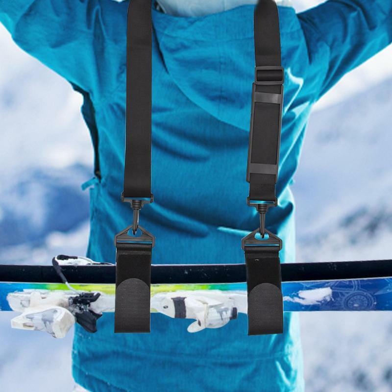 스노보드 캐리 스트랩 벨트 버클이 있는 두꺼운 슬레드 하네스, 다운힐 스키 백컨트리 장비, 스키 액세서리