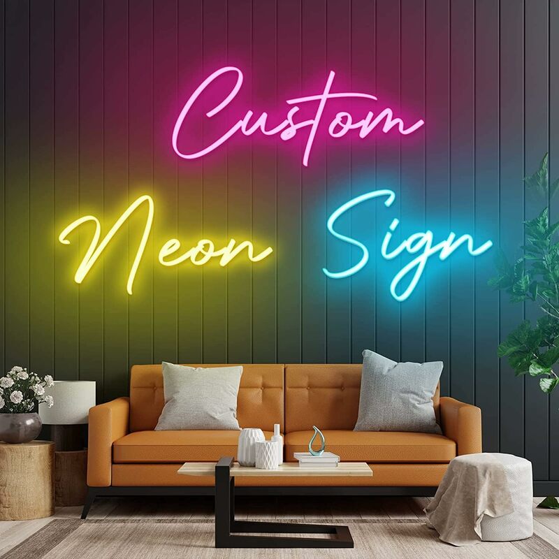 Grote Custom Neon Sign Business Led Light Gepersonaliseerde Custom Big Logo Neon Teken Voor Bruiloft Happy Verjaardagsfeest Muur Decor