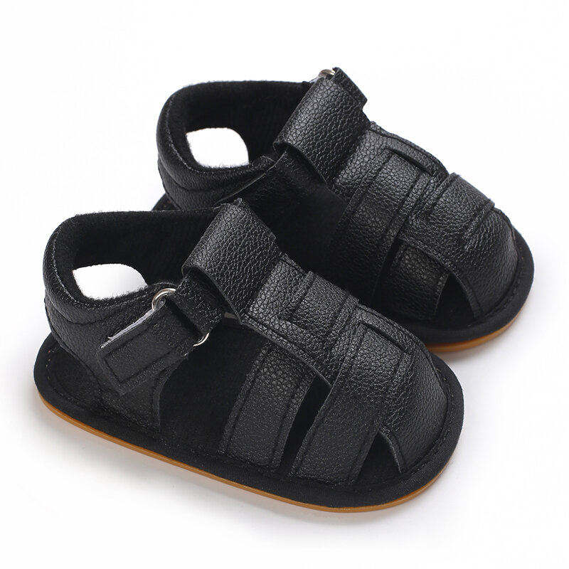 Sandalias de verano para bebé, zapatos antideslizantes con suela de goma para caminar al aire libre, ligeros, para primeros pasos, de 0 a 18 meses