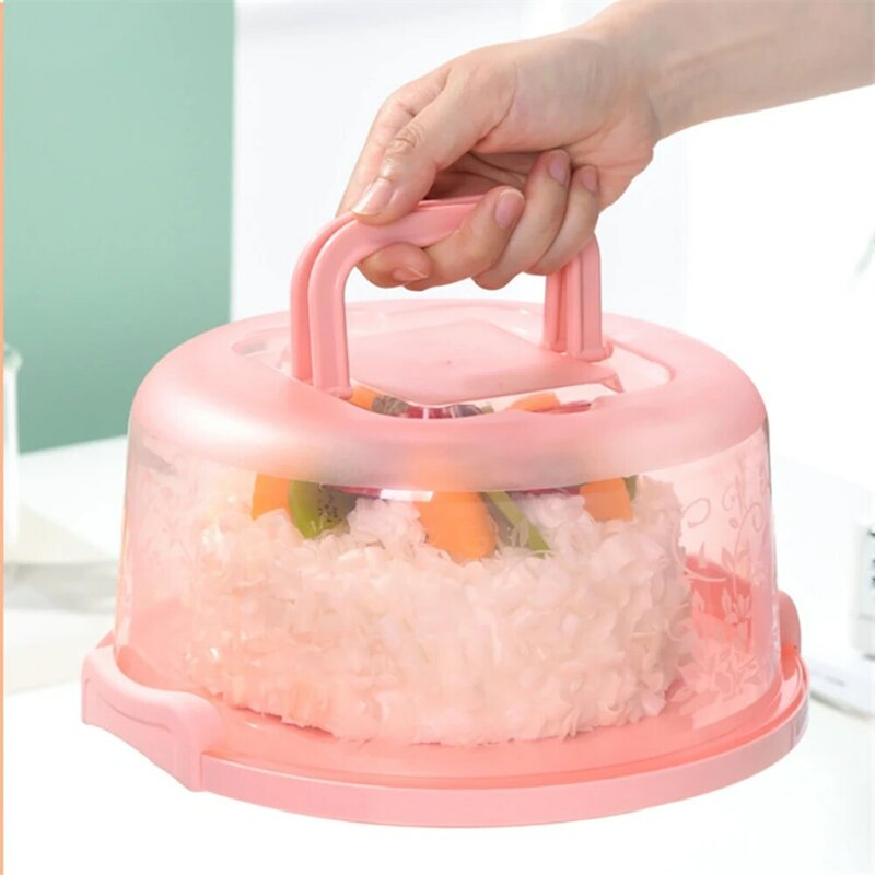 Portable Storage Box With Cover Dust Odor 7 Tray Brithday Cake Packing Box Food Organizer