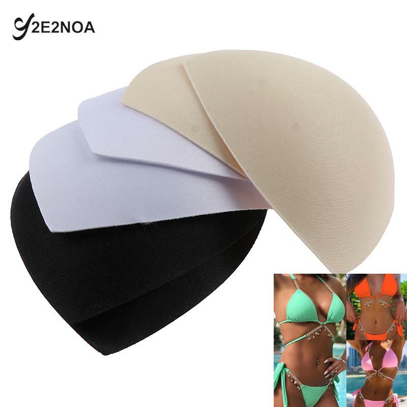 Swimsuit Padding Inserts Foam Triangle Sponge Pads Chest Cups Breast Bra Bikini Inserts Chest Pad Women Clothes Accessories