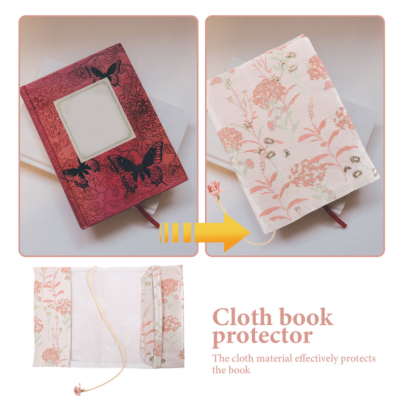 Handmade Cloth Book Cover Travel Decor Account Hand-made Book Fabric Exquisite Sleeve Student Ornamental Cover Protector