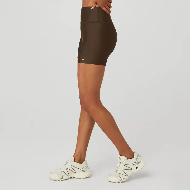 AL Goddess-pantalones cortos ajustados de cintura alta para Yoga, pantalones de Fitness para correr, Nude, levantamiento de cadera