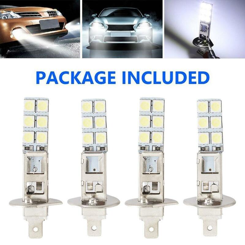 H1 LED 안개등, 고휘도 안개등, 자동차 자동 주행 주행 램프, LED S4U7, 12SMD, 4 개