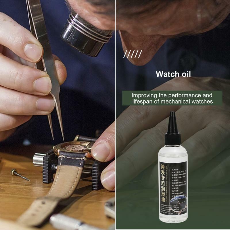 Manutenção de óleo impermeável para relógio Óleo lubrificante para relógio Óleo sintético Ferramentas de reparo de relojoeiro Acessórios
