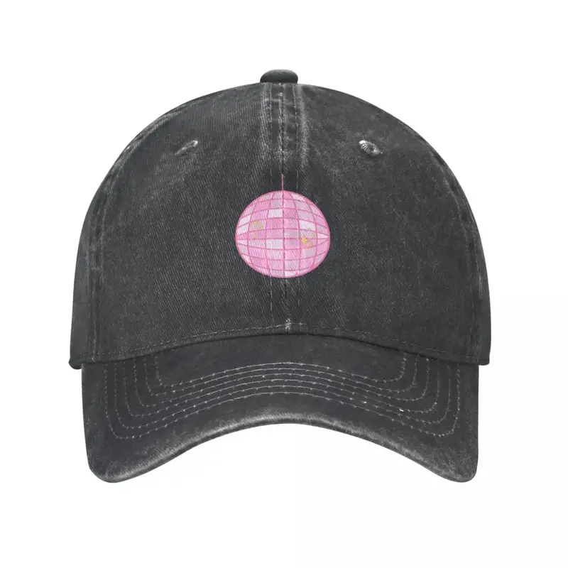 Pink Mirrorball Cowboy Hat, viseira térmica, snap back Hat, engraçado, marca de luxo, homem e mulher
