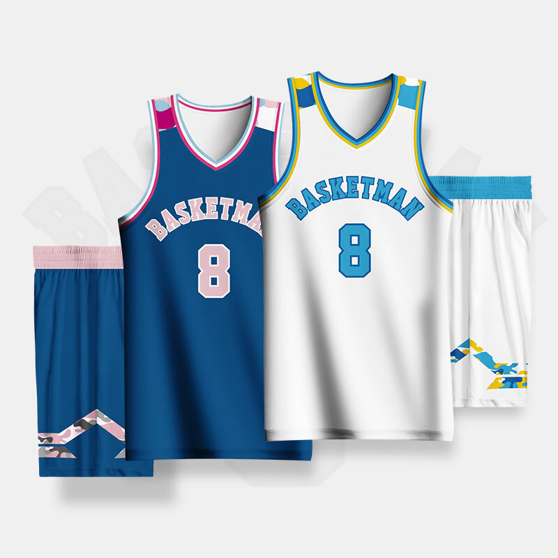 Setelan baju basket pria, 36 buah setelan seragam tim sublimasi penuh nomor nama cetak Logo