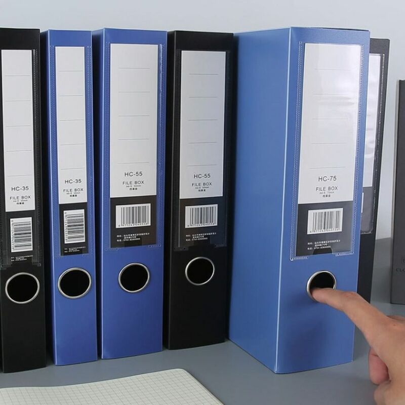 1 szt. Pogrubiony Folder A4 wielofunkcyjny pudełko na gazety prosty trwały teczka na dokumenty PP plastik