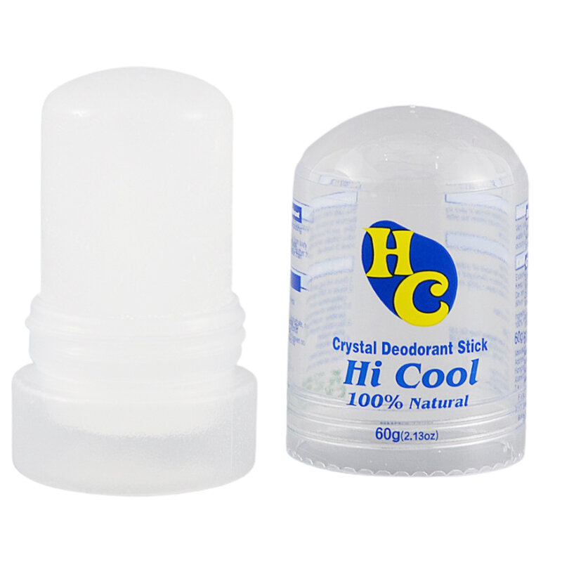 60g desodorante de cristal natural alum vara corpo odor removedor antitranspirante para homem feminino grau alimentício