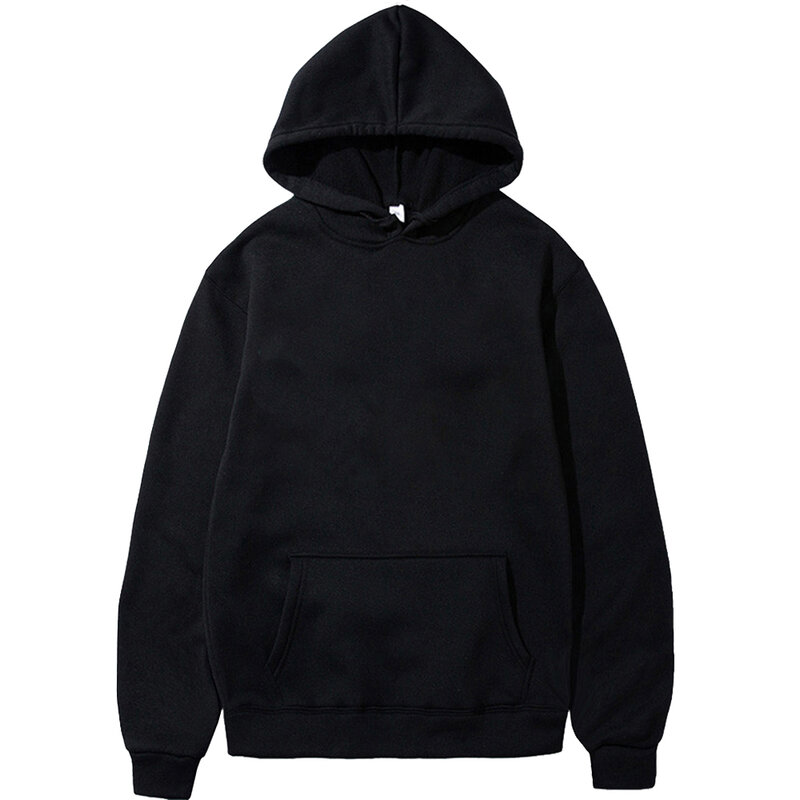 Solid Color Hoodie Men's Hoodie Men's and Women's Fashion Simple Long sleeved Pullover Harajuku Large Sweatshirt Clothing