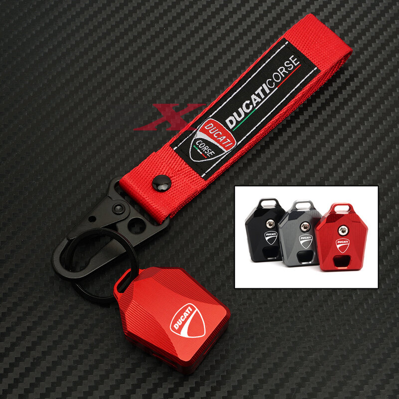 For Ducati 620 696 600 748 848 999 1098 800 900 749 1198 Monster S2R/S4/S4R/ST3 620 696 Motorcycle Keychain Key Cover With Logo