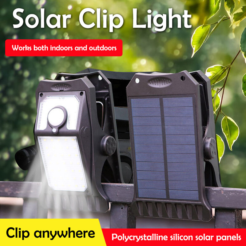 정원 빛 클립 형 태양 램프 야외 도로 모션 센서 방수 조명 가정용 야외 원예 장식