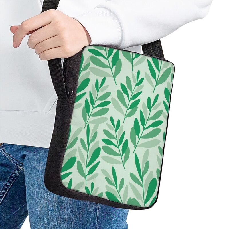Leisure Classic Grass Print Messenger Bag For Woman Man Creative Diagonal Bag Kids Bag Student Shoulder Bags School Supplies