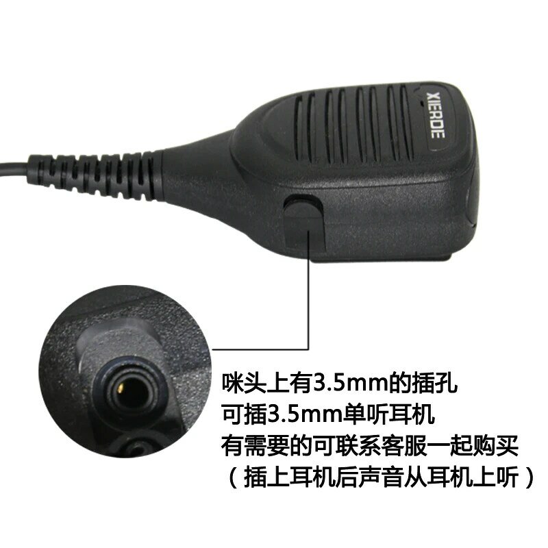 Dla ICOM F1000D 4000D Walkie Talkie mikrofon ręczny A16 dwukierunkowy głośnik radiowy mikrofon na ramię
