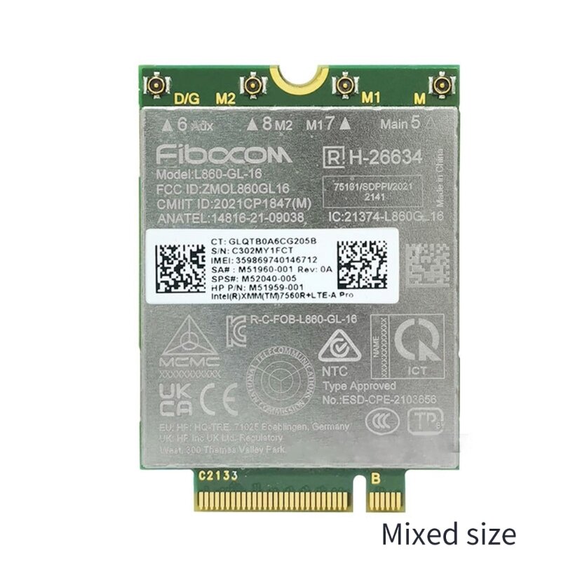 모듈 L860-GL-16 XMM7560R 칩 M51960-001 M55040-005 HPX360 X2022- 840G5 840G6 850G6 830G6