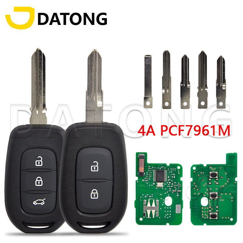 Datong World Car Remote Key For Renault Clio4 Sandero Master3 Symbol Trafic Dacia Logan Lodgy Dokker Duster 4AChip 433MHz VAC102