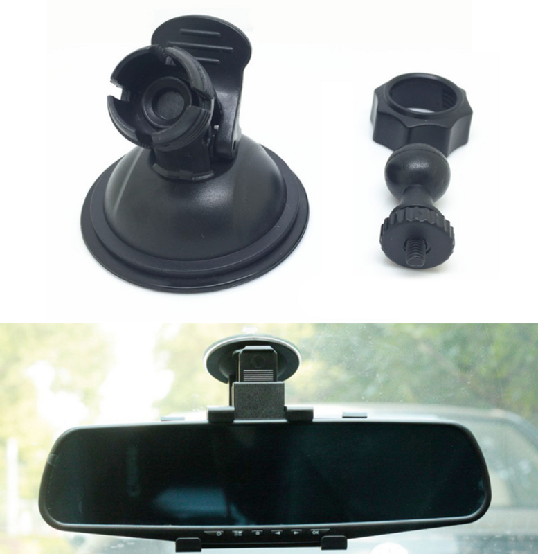Support à tête de vis de 4mm pour enregistreur vidéo de conduite de voiture, support à ventouse rotatif à 360 degrés, Navigation GPS, Base de caméra DVR