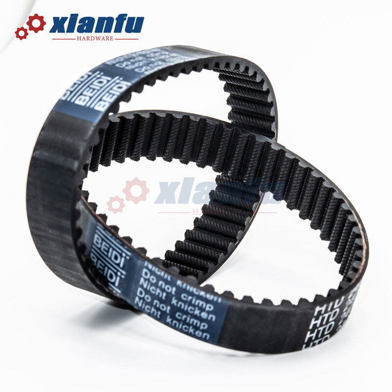 HTD5M Synchronous Belt Timing 5M Pitch 5mm Width 10/15/20/25/30mm Perimeter 230 235 240 245 250 255 260 265 270 275mm Rubber HTD