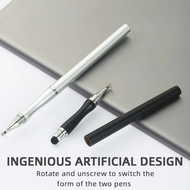 قلم نسائي عالمي يعمل باللمس بالسعة ، قلم قلم قلم 2 في 1 ، جهاز لوحي للرسم ، ملحقات قلم رصاص ذكية للهاتف المحمول بنظام أندرويد