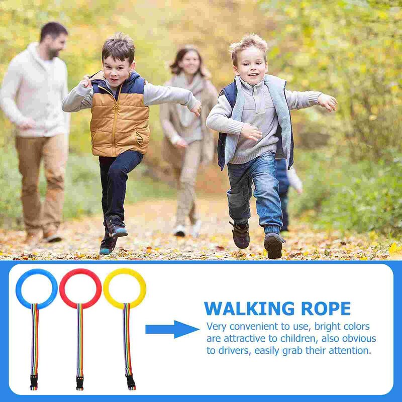 3 Pcs Detachable Walking Rope Detachable Anti-lost Traction Rope Preschool Outdoor Safety Children Tendon Fiber Walking for
