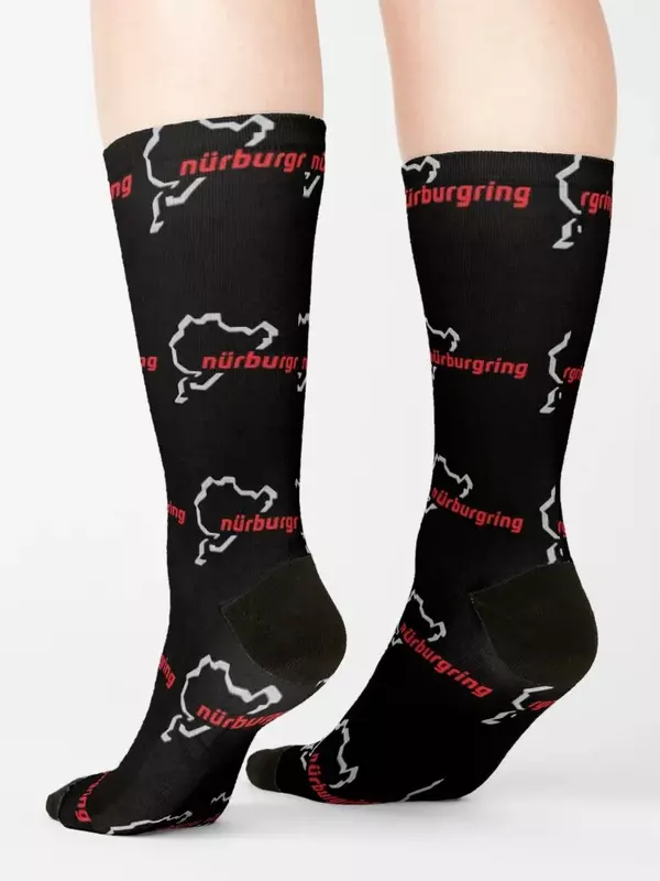 Гоночная дорожка Германия Nurburgring носки зимние теплые Мультяшные носки для мальчиков женские