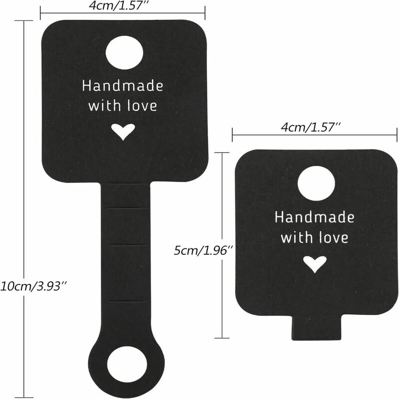 50 Stuks 4X10Cm Armbanden Display Kaarten Zelfklevend Ophangen Sieraden Verpakking Benodigdheden Accessoires Kraftpapier Tags
