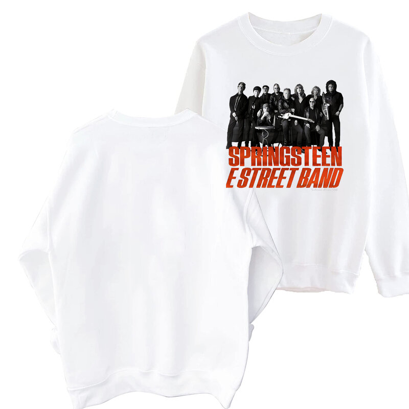 E Street Band ประกาศเสื้อสเวตเตอร์2023มีฮู้ดสายคาดแนวสตรีทสินค้าสินค้าฮาราจูกุสวยงาม